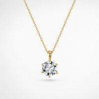 Diamond Solitaire Halskette