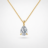 Diamond Pear Halskette