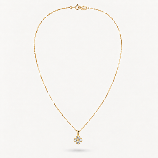 Diamond Clover Halskette