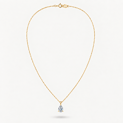 Diamond Pear Halskette