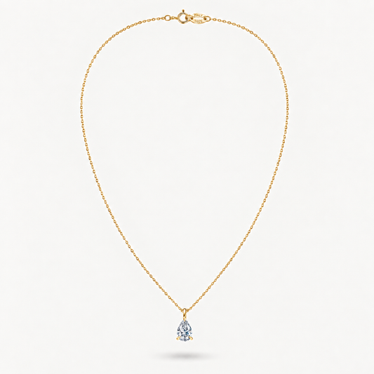 Diamond Pear Halskette