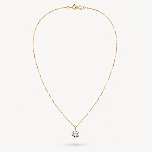 Diamond Solitaire Halskette
