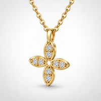 Diamond-Flower Halskette