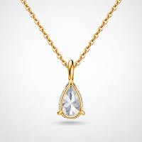 Diamond Pear Halskette